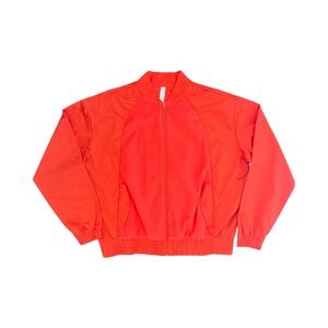 ATHLETA Zion Microfleece Long Sleeve Full Zip Athletic Jacket Torch Red Size M